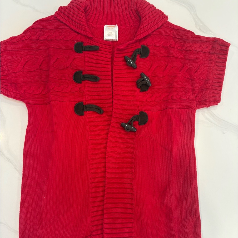 Gymboree Vibrant Red Knit Cardigan